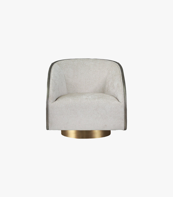 Sillón Gia de tela color beige