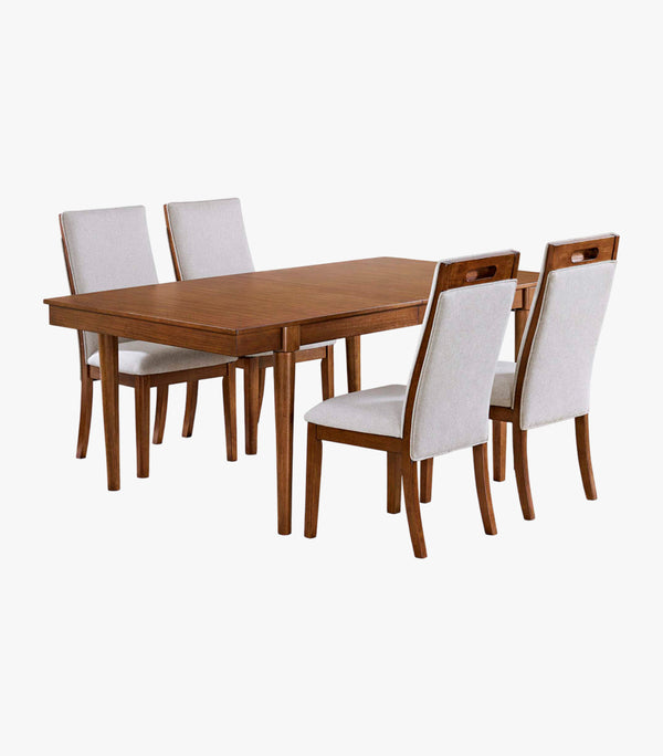 Comedor Lyncott de madera para 4 personas