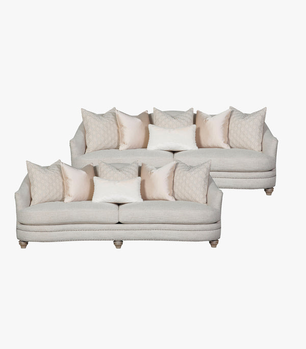 Sala Chateau de Ville de tela color perla