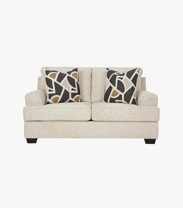 Love Seat Heartcort de tela color beige