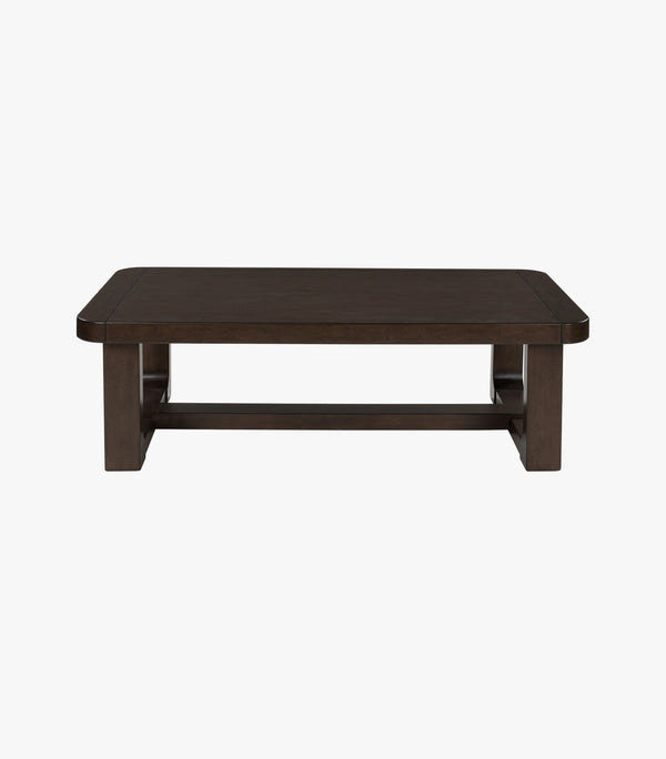 Mesa de centro Beckington de madera color café