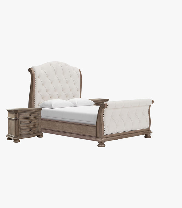 Recámara Ardenfield de madera color café - Marca Ashley