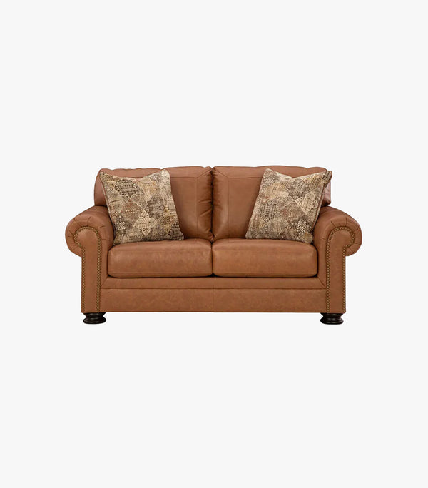 Love Seat Carianna de Piel color Café