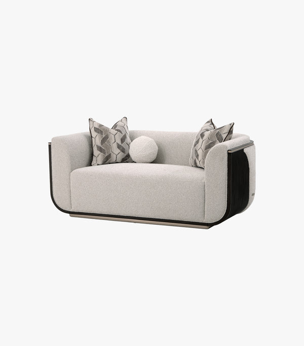 Love Seat West Kensington de tela color gris - Michael Amini