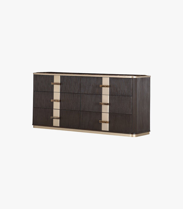 Comoda West Kensington de madera color café